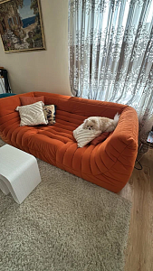 Купили очень мягкий диван для релакса. Отзыв с фото и оценкой 5/5.